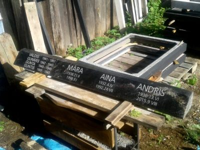 Kapameņu un pieminekļu izstrāde